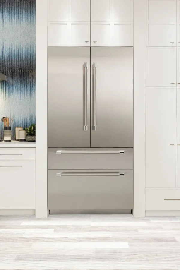 The Thermador T42BT120NS refrigerator in a luxury kitchen